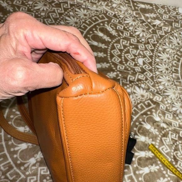 Roma Leathers R or L Lock, 4 Keys Concealed Carry Crossbody - Tan - Picture 14 of 15